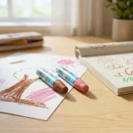 ⁦ألوان باستيل زيتي 18 لون للأطفال – Oil Pastels Mouse Boy للرسم والتلوين المدرسي⁩ - الصورة ⁦5⁩