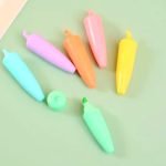 باكت أقلام ماركر هايلايتر للدراسة – 6 قطع متعددة الألوان لتحديد النصوص والملاحظات بسهولة وأناقة