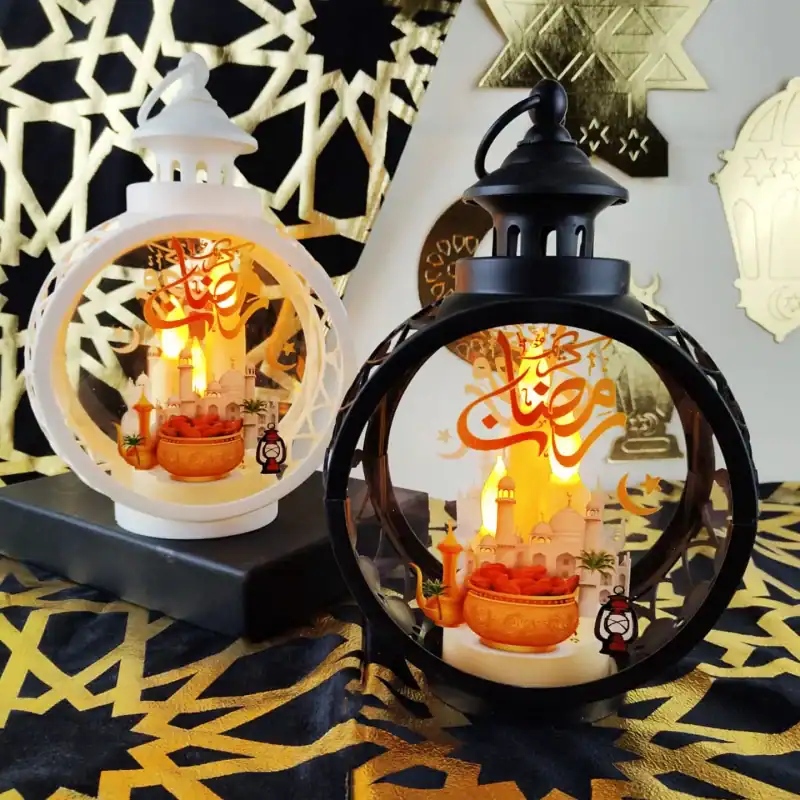 فانوس رمضان الأكريليك المضيء -هدية رمضانية مثالية