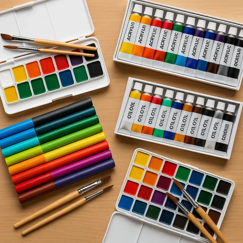 في موقع اقتني، نوفر تشكيلة متكاملة من الألوان بأنواعها المختلفة، سواء كانت مائية، أكريليك، زيتية، أو مزدوجة الاستخدام، لتناسب كل تجربة فنية، وتمنحك الحرية في تنفيذ إبداعاتك بأفضل جودة.