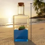 ⁦ديكور السفينة العائمة داخل زجاجة – قطعة فنية مميزة لديكور المنزل مقاس 17 سم بتصميم شاطئي جذاب⁩ - الصورة ⁦6⁩