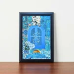 برواز اسلامي تصميم “لا تخشى دنياك” – إطار أسود أنيق مقاس 30×20 سم – ديكور روحاني مميز