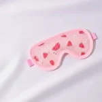 قناع عين بحبيبات جيل وتصميم لطيف جداً باللون البينك-مقاس 19*9.5 سم