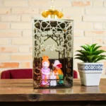 فانوس نحاس ديكوري على شكل بوجي وطمطم – إضاءة رمضانية مميزة – مقاس 30 × 15 سم