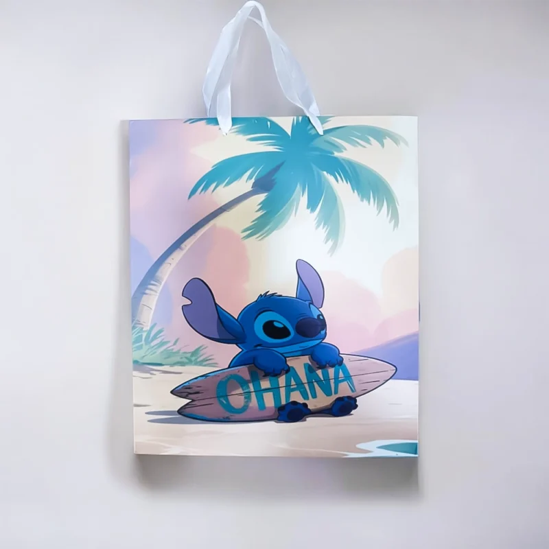 شنطة هدايا بوكس فاخرة بتصميم ستيتش – مناسبة للهدايا والمناسبات – 29.5 × 21.5 سم