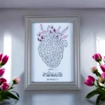 برواز السور القرآنية رمادي مقاس 18×13 سم – لوحة قرآنية أنيقة للديكور المنزلي والمكاتب