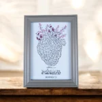 برواز السور القرآنية رمادي مقاس 18×13 سم – لوحة قرآنية أنيقة للديكور المنزلي والمكاتب