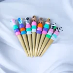 قلم جل أزرق بتصميم آيس كريم كيوت – قلم حبر كرتوني ملون للمذاكرة والهدايا