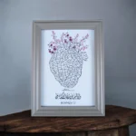 برواز الآيات القرآنية برواز رمادي مقاس 18×13 سم – لوحة قرآنية أنيقة للديكور المنزلي والمكاتب