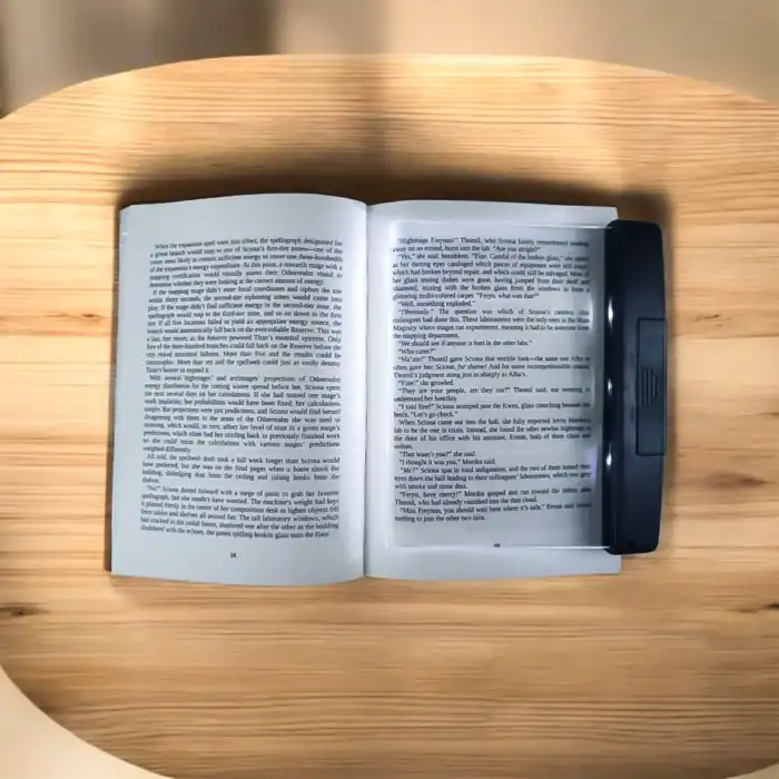 لايت بورد قراءة بإضاءة LED – مكبر نصوص شفاف للكتب والمجلات بحجم 17×14 سم