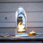 فانوس انتيكة فضي ديكوري بإضاءة هادئة – تصميم عربي أنيق – مقاس 13 × 5.5 سم