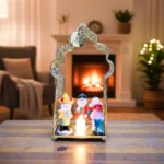 فانوس نحاس بأشكال فنانيس مضيء – ديكور رمضان تراثي مقاس 30×14.5 سم