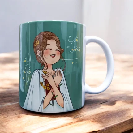 مج بورسلين كيوت برسومات كرتونية وعبارات مضحكة – هدية مميزة