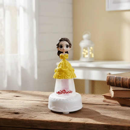 فانوس عروسة أميرات 22 سم – فانوس رمضان بناتي مضيء بتصميم ملكي مميز