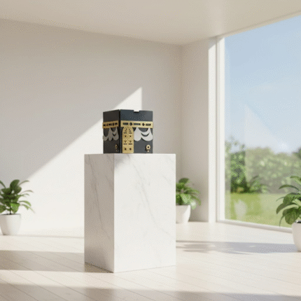 مبخرة كعبة ديكور فاخرة مقاس 12×11 سم – مبخرة أنيقة لتعطير المنزل بالعود والبخور