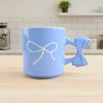 مج بورسلين فيونكه أزرق فخم سعة 300 مل – تصميم رقيق لمحبي الذوق الراقي