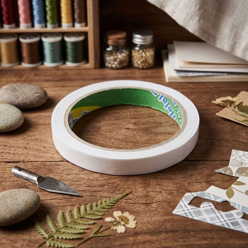 4 دبل فيس ميني قوي وعملي – شريط لاصق مزدوج شفاف للاستخدام المنزلي والمكتبي