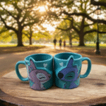 مج كابلز ستتش أزرق سعة 310 مل – كوب سيراميك مميز 9×8.5 سم لعشاق الشخصيات الكرتونية