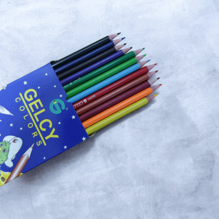 ألوان خشب جيلسي – علبة أقلام تلوين خشبية متعددة الألوان للرسم والتلوين المدرسي