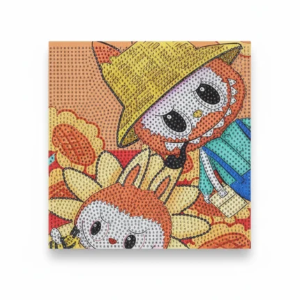 لوحة رسم بالألماس كرتونية ملونة – Diamond Painting للأطفال والكبار