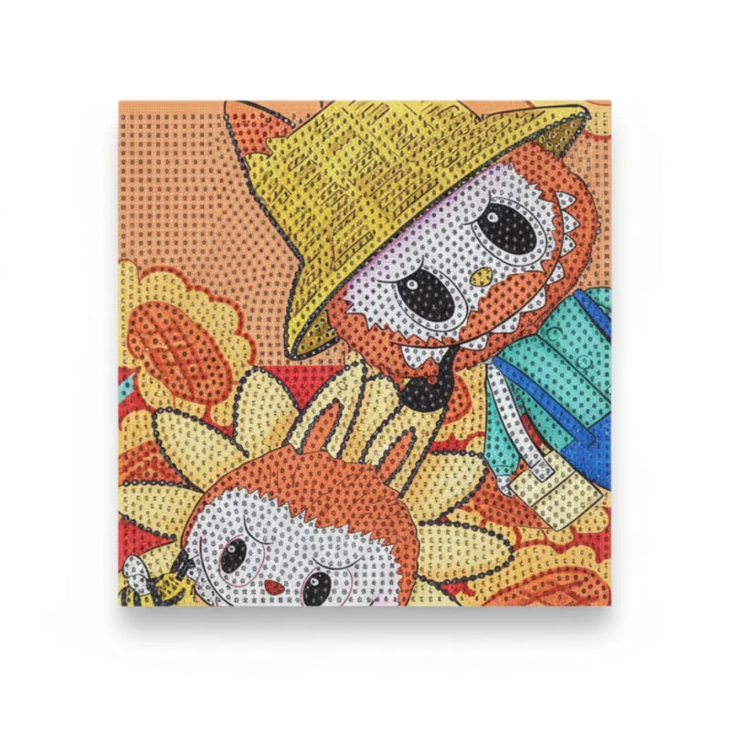 لوحة رسم بالألماس كرتونية ملونة – Diamond Painting للأطفال والكبار