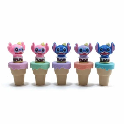 طقم أقلام تحديد ملونة شكل آيس كريم 6 قطع – ماركر باستيل للمذاكرة وتزيين الكشكول والهدايا المدرسية