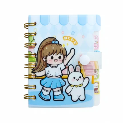 نوته صغيرة بسلك للأطفال 8×11.5 سم – مفكرة جيب كيوت برسوم بناتي | كشكول ملاحظات مدرسي عملي وخفيف