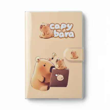 نوتة جيب كيوت برسمة دب صغير – مقاس 14.5×6.5 سم بتصميم أطفال مميز