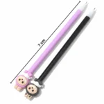 ⁦قلم جل ازرق سن رفيع 0.5 مم بطول 17 سم بتصميم كيوت – كتابة ناعمة وثابتة للمذاكرة والمكتب⁩ - الصورة ⁦2⁩