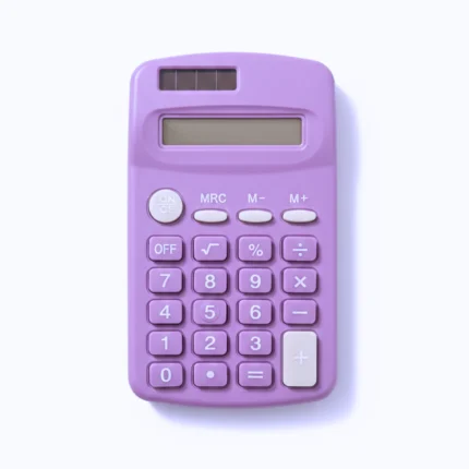 آلة حاسبة صغيرة بحجم الجيب 10 سم × 6 سم – تصميم عملي وخفيف للمكتب والمدرسة