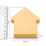 ⁦ستيكي نوت شكل سهم ملون 7 سم × 5.5 سم لتنظيم الملاحظات⁩ - الصورة ⁦2⁩