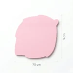 ⁦ستيكي نوت وردي شكل كيوت مقاس 9×7.5 سم – ملاحظات لاصقة مميزة للمكتب والمذاكرة⁩ - الصورة ⁦2⁩