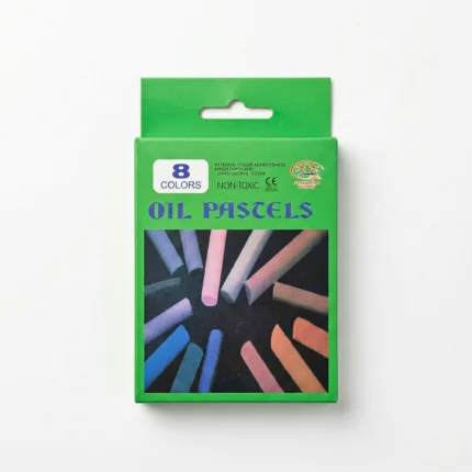 ألوان باستيل زيتي 8 ألوان للأطفال – Oil Pastels غير سامة للرسم والتلوين المدرسي 🎨✨