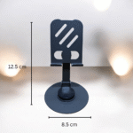 حامل موبايل معدني قابل للتعديل بقاعدة ثابتة – ستاند موبايل مكتبي قوي للاستخدام اليومي - الصورة 2