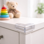 ⁦قفل حماية زوايا للأطفال شفاف – طقم 4 قطع Multi Purpose Lock لحماية الأطفال من حواف الطاولات والخزائن⁩ - الصورة ⁦2⁩
