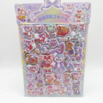 ستيكرات ثلاثية الأبعاد للأطفال – باك يحتوي على 2 شيت استيكر كيوت برسومات متنوعة – جودة عالية وألوان جذابة