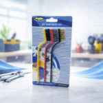 ⁦طقم فرش تنظيف سلكية 3 قطع لإزالة الصدأ وتنظيف المعادن والبوتاجاز والأدوات الصلبة⁩ - الصورة ⁦4⁩