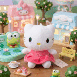 دمية كيتي قطيفة لطيفة للأطفال – ارتفاع 21 سم وعرض 20 سم | لعبة قطيفة ناعمة لهدايا البنات والأطفال - الصورة 3