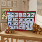 سبورة تعليمية للأطفال حروف عربية مع صور الحيوانات مقاس 40×30 سم قابلة للكتابة والمسح - الصورة 2