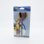 طقم فرش تنظيف سلكية 3 قطع لإزالة الصدأ وتنظيف المعادن والبوتاجاز والأدوات الصلبة