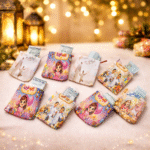 ⁦أكياس توزيعات العيد للأطفال – محافظ فلوس قماش بتصميمات كرتونية ملونة لهدايا العيد والفلوس⁩ - الصورة ⁦4⁩