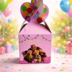 ⁦علبة توزيعات عيد للأطفال بتصميم عيد مبارك مع بالونات ملونة – بوكس هدايا العيد للحلوى والهدايا⁩ - الصورة ⁦3⁩