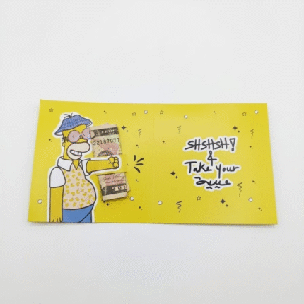 كارت عيدية فلوس بتصميم هومر سيمبسون مضحك – كارت عيدية مميز للهدايا في العيد