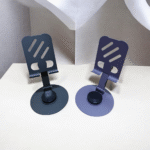 حامل موبايل معدني قابل للتعديل بقاعدة ثابتة – ستاند موبايل مكتبي قوي للاستخدام اليومي - الصورة 5