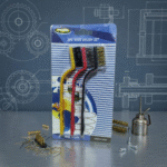 ⁦طقم فرش تنظيف سلكية 3 قطع لإزالة الصدأ وتنظيف المعادن والبوتاجاز والأدوات الصلبة⁩ - الصورة ⁦2⁩