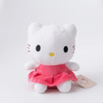 دمية كيتي قطيفة لطيفة للأطفال – ارتفاع 21 سم وعرض 20 سم | لعبة قطيفة ناعمة لهدايا البنات والأطفال