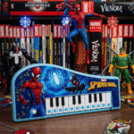 ⁦بيانو ألعاب أطفال موسيقي صغير بتصميم كرتوني (سبايدر مان وكورومي) – حجم 28×12 سم – لعبة تعليمية لتنمية مهارات الطفل⁩ - الصورة ⁦4⁩