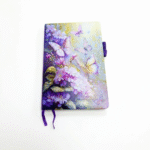 نوت استيك بتصميم فراشات وزهور ملونة مقاس 21×14 سم – نوت بوك أنيق للمذاكرة والتخطيط اليومي