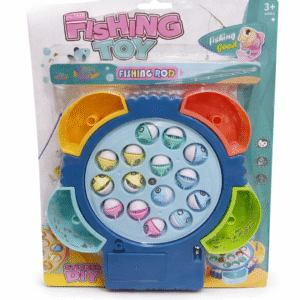 لعبة صيد السمك للأطفال 19×21 سم – Fishing Toy دوارة تعليمية ممتعة + 2 سنارة