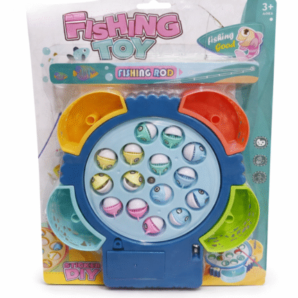 لعبة صيد السمك للأطفال 19×21 سم – Fishing Toy دوارة تعليمية ممتعة + 2 سنارة